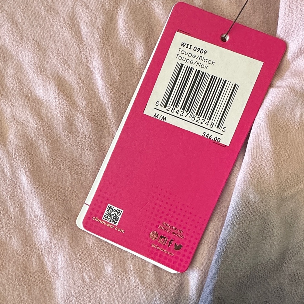 Climawear Long Sleeve Tee - Pink and Black Ombre BNWT - Picture 3 of 4